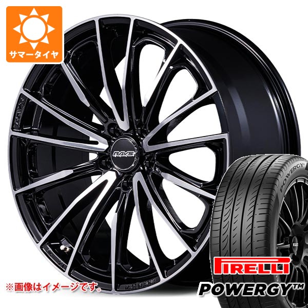 【タイヤ交換対象】トヨタ 40系アルファード用 サマータイヤ ピレリ パワジー 225/55R19 99V レイズ ベルサス ヴォウジェ SE スペックM 8.0-19 タイヤホイール4本セット
