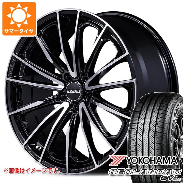 【タイヤ交換対象】サマータイヤ 235/55R20 102V ヨコハマ ジオランダー CV G058 レイズ ベルサス ヴォウジェ SE スペックM 8.5-20 タイヤホイール4本セット