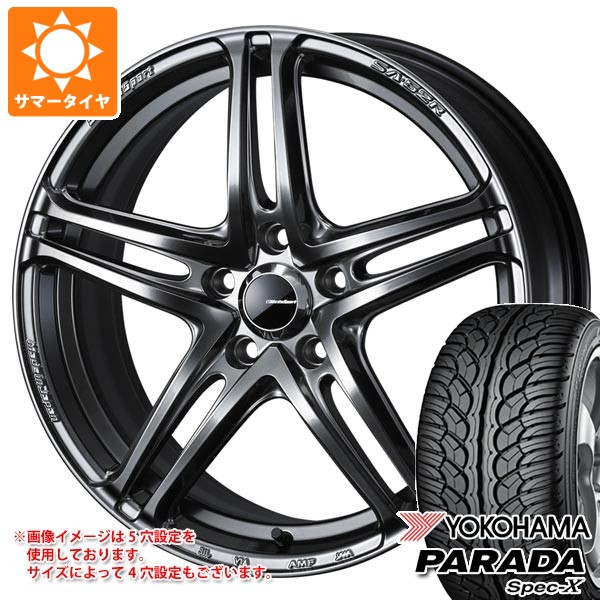 【タイヤ交換対象】サマータイヤ 235/60R18 103V ヨコハマ パラダ スペック-X PA02 ウェッズスポーツ SA-52R 8.0-18 タイヤホイール4本セット｜タイヤ１番