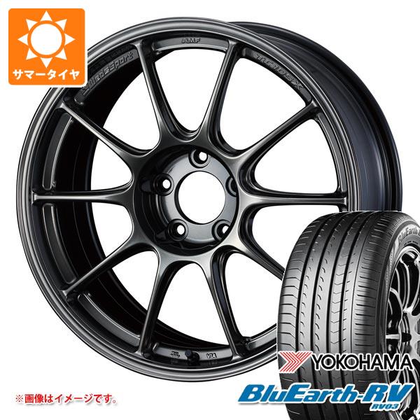 【タイヤ交換対象】2026年製 サマータイヤ 225/60R17 99H ヨコハマ ブルーアースRV RV03 ウェッズスポーツ TC105X 8.0-17 タイヤホイール4本セット