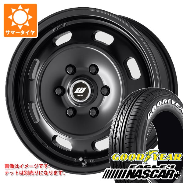 【タイヤ交換対象】ニッサン NV350キャラバン E26用 2026年製 サマータイヤ グッドイヤー イーグル ＃1 ナスカープラス 215/60R17C 109/107R ホワイトレター ワーク エクストラップ DTHC 6.5-17 タイヤホイール4本セット｜タイヤ１番