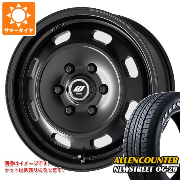 【タイヤ交換対象】ニッサン NV350キャラバン E26用 サマータイヤ オーレンカウンター ニューストリート OG-20 215/60R17C 109/107T ホワイトレター ワーク エクストラップ DTHC 6.5-17 タイヤホイール4本セット|タイヤ1番