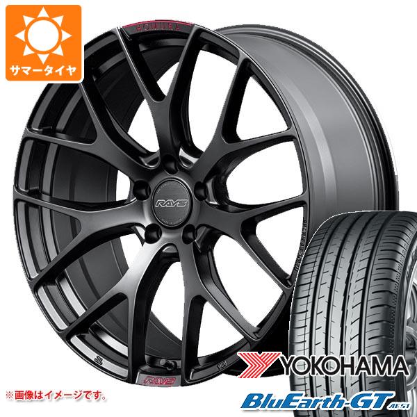 【タイヤ交換対象】サマータイヤ 215/45R18 93W XL ヨコハマ ブルーアースGT AE51 レイズ ホムラ 2x7FT スポーツエディション 7.5-18 タイヤホイール4本セット