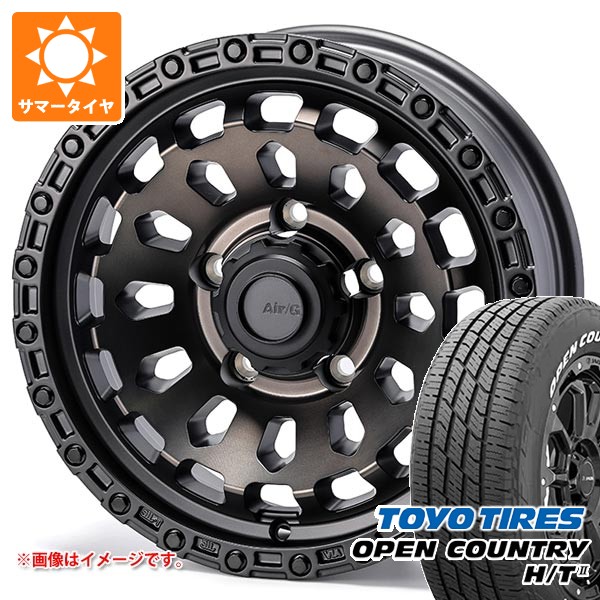 【タイヤ交換対象】スズキ ジムニーシエラ JB74W用 2026年製 サマータイヤ トーヨー オープンカントリー H/T2 215/70R16 100H ホワイトレター エアージー ヴァルカン 6.0-16 タイヤホイール4本セット｜タイヤ１番