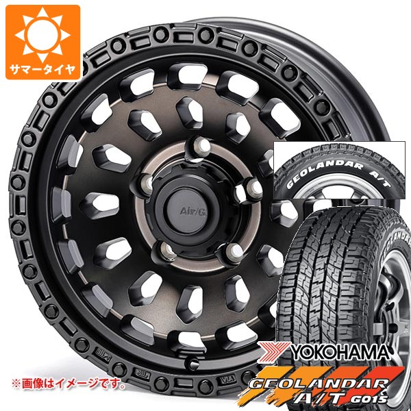 【タイヤ交換対象】スズキ ジムニーノマド JC74W用 2026年製 サマータイヤ ヨコハマ ジオランダー A/T G015 185/85R16 105/103N LT ホワイトレター エアージー ヴァルカン 6.0-16 タイヤホイール4本セット｜タイヤ１番