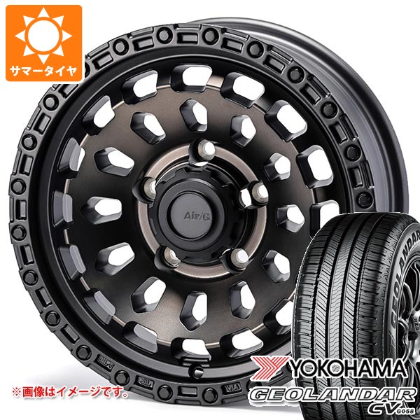 【タイヤ交換対象】5本セット スズキ ジムニーノマド JC74W用 2026年製 サマータイヤ ヨコハマ ジオランダー CV G058 225/70R16 103H エアージー ヴァルカン 6.0-16 タイヤホイール5本セット｜タイヤ１番