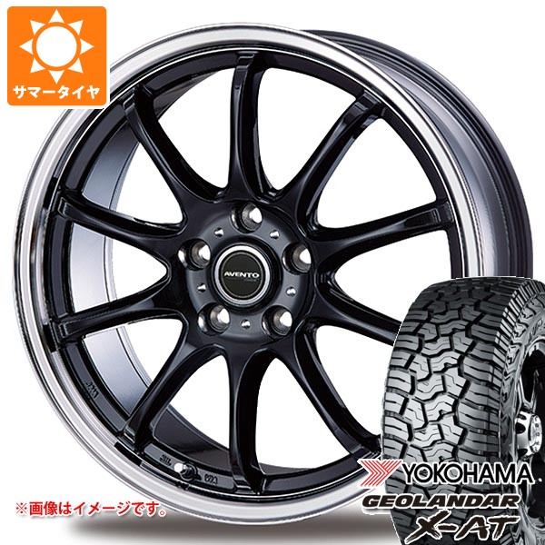 【タイヤ交換対象】トヨタ 40系アルファード用 サマータイヤ ヨコハマ ジオランダー X-AT G016 LT225/65R17 107/103Q XL アウトラインホワイトレター インターミラノ アヴェント FF-10 6.5-17 タイヤホイール4本セット|タイヤ1番