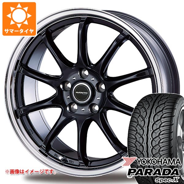 【タイヤ交換対象】サマータイヤ 235/60R18 103V ヨコハマ パラダ スペック-X PA02 インターミラノ アヴェント FF-10 7.5-18 タイヤホイール4本セット|タイヤ1番