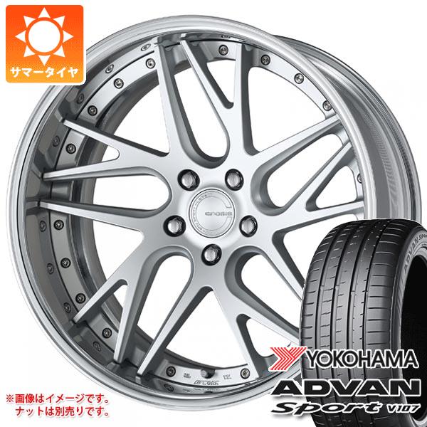 【タイヤ交換対象】40系アルファード用 サマータイヤ ヨコハマ アドバンスポーツV107 245/45R20 103Y XL V107A ワーク グノーシス CVX 8.0-20 タイヤホイール4本セット