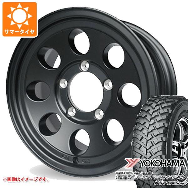 【タイヤ交換対象】5本セット ジムニー用 サマータイヤ ヨコハマ ジオランダー M/T+ G001J 195R16C 104/102Q ジムライン タイプ2 5.5-16 タイヤホイール5本セット