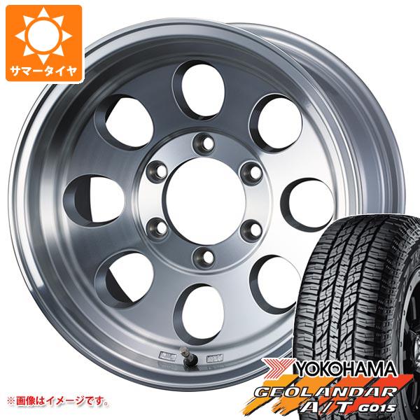 【タイヤ交換対象】サマータイヤ 265/70R15 112H ヨコハマ ジオランダー A/T G015 ブラックレター ジムライン タイプ2 8.0-15 タイヤホイール4本セット｜タイヤ１番