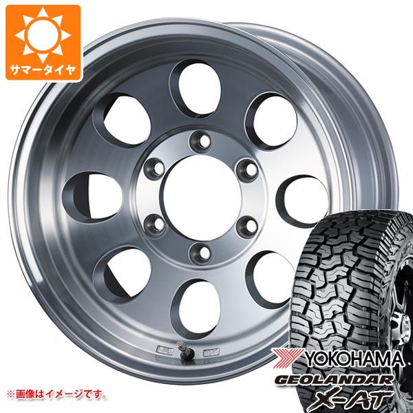 【タイヤ交換対象】5本セット ランドクルーザー70 GRJ76K用 サマータイヤ ヨコハマ ジオランダー X-AT G016 LT285/75R16 126/123Q ブラックレター ジムライン タイプ2 8.0-16 タイヤホイール5本セット