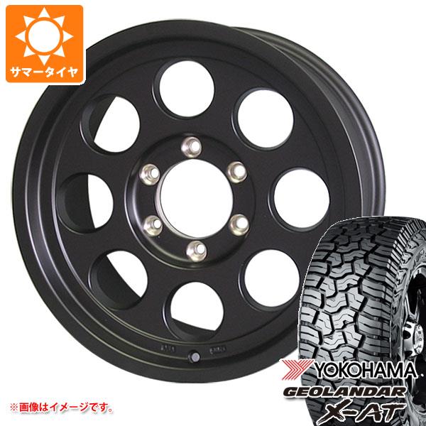 【タイヤ交換対象】5本セット ランドクルーザー70 GRJ76K用 サマータイヤ ヨコハマ ジオランダー X-AT G016 LT285/75R16 126/123Q ブラックレター ジムライン タイプ2 8.0-16 タイヤホイール5本セット