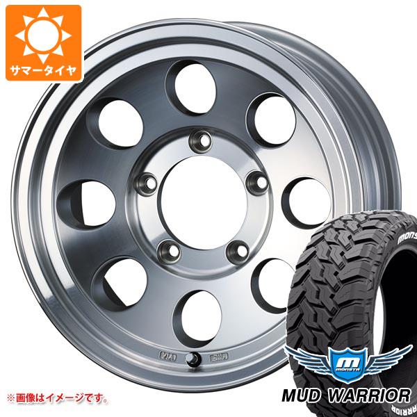【タイヤ交換対象】ジムニーシエラ JB74W用 サマータイヤ モンスタ マッドウォーリアー LT215/70R16 107/105Q ホワイトレター ジムライン タイプ2 6.0-16 タイヤホイール4本セット|タイヤ1番
