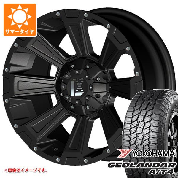 【タイヤ交換対象】ハイラックスサーフ215系用 2026年製 サマータイヤ ヨコハマ ジオランダー A/T4 G018 LT265/70R17 121/118S アウトラインホワイトレター オフビート レクセル オフロードスタイル デスロック 8.5-17 タイヤホイール4本セット