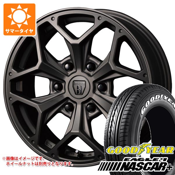 【タイヤ交換対象】トヨタ ハイエース 200系用 2026年製 サマータイヤ グッドイヤー イーグル ＃1 ナスカープラス 215/60R17C 109/107R ホワイトレター クリムソン バルベロ Sヘックス 6.5-17 タイヤホイール4本セット｜タイヤ１番