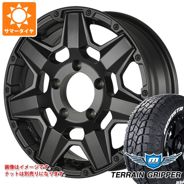 【タイヤ交換対象】スズキ ジムニー用 サマータイヤ モンスタ テレーングリッパー 175/80R16 91S ホワイトレター クライメイト スワット 5.5-16 タイヤホイール4本セット｜タイヤ１番