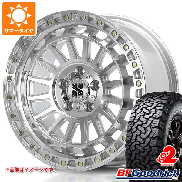 【タイヤ交換対象】ジープ ラングラー JK/JL系用 サマータイヤ BFグッドリッチ オールテレーンT/A KO2 33x12.50R18LT 118S ブラックレター MLJ エクストリームJ XJ08 タイヤホイール4本セット|タイヤ1番