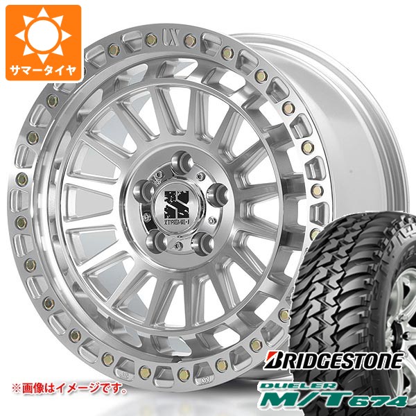 【タイヤ交換対象】トヨタ RAV4 50系用 サマータイヤ ブリヂストン デューラー M/T674 LT225/75R16 110/107Q アウトラインホワイトレター MLJ エクストリームJ XJ08 7.0-16 タイヤホイール4本セット｜タイヤ１番