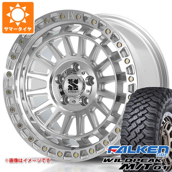 【タイヤ交換対象】ジープ ラングラー JK/JL系用 サマータイヤ ファルケン ワイルドピーク M/T01 LT285/70R17 121/118Q MLJ エクストリームJ XJ08 タイヤホイール4本セット