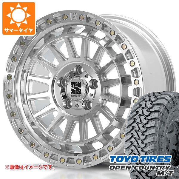 【タイヤ交換対象】ジープ ラングラー JK/JL系用 サマータイヤ トーヨー オープンカントリー M/T 35x12.50R17 LT 121P ブラックレター MLJ エクストリームJ XJ08 タイヤホイール4本セット