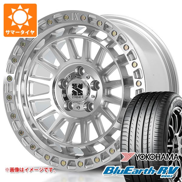 【タイヤ交換対象】サマータイヤ 225/60R18 100H ヨコハマ ブルーアースRV RV03 MLJ エクストリームJ XJ08 8.0-18 タイヤホイール4本セット