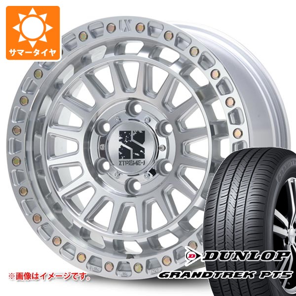 【タイヤ交換対象】トヨタ ランドクルーザー250用 サマータイヤ ダンロップ グラントレック PT5 265/65R18 114V MLJ エクストリームJ XJ08 8.0-18 タイヤホイール4本セット