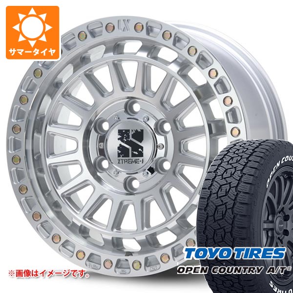 【タイヤ交換対象】トヨタ ランドクルーザー250用 サマータイヤ トーヨー オープンカントリー A/T3 265/70R18 116H ホワイトレター MLJ エクストリームJ XJ08 8.0-18 タイヤホイール4本セット