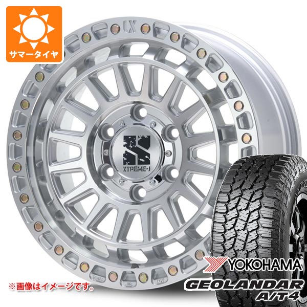 【タイヤ交換対象】サマータイヤ 265/65R17 120/117S ヨコハマ ジオランダー A/T4 G018 アウトラインホワイトレター MLJ エクストリームJ XJ08 8.0-17 タイヤホイール4本セット