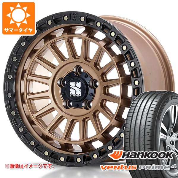 【タイヤ交換対象】ニッサン T31エクストレイル用 サマータイヤ ハンコック ベンタス プライム4 K135 215/65R16 102H XL K135A MLJ エクストリームJ XJ08 7.0-16 タイヤホイール4本セット