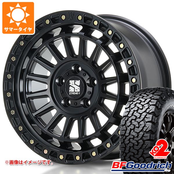 【タイヤ交換対象】ジープ ラングラー JK/JL系用 サマータイヤ BFグッドリッチ オールテレーンT/A KO2 35x12.50R17LT 121R ホワイトレター MLJ エクストリームJ XJ08 タイヤホイール4本セット|タイヤ1番