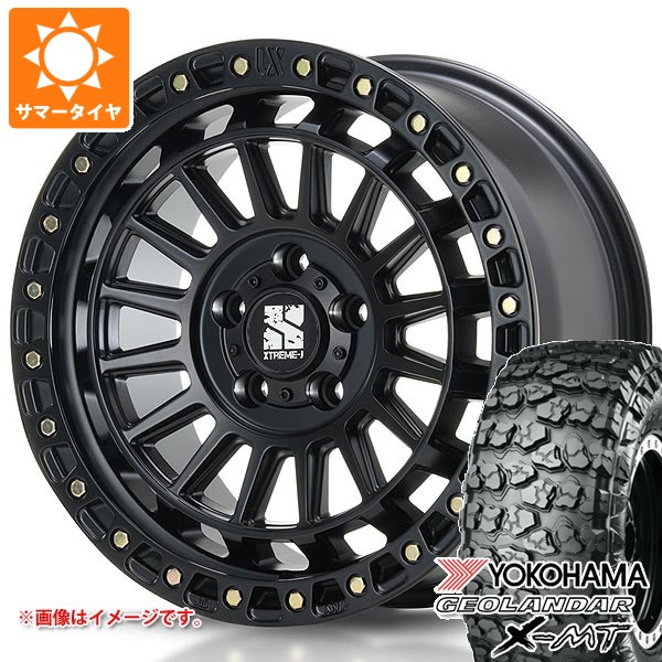 【タイヤ交換対象】5本セット ジープ ラングラー JK/JL系用 サマータイヤ ヨコハマ ジオランダー X-MT G005 35x12.50R17 LT 121Q MLJ エクストリームJ XJ08 タイヤホイール5本セット