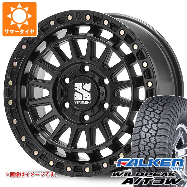 【タイヤ交換対象】サマータイヤ 285/70R17 116Q ファルケン ワイルドピーク A/T3W MLJ エクストリームJ XJ08 8.0-17 タイヤホイール4本セット