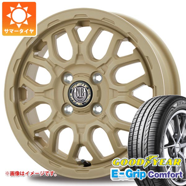 【タイヤ交換対象】サマータイヤ 155/55R14 69V グッドイヤー エフィシエントグリップコンフォート インターミラノ マッドバーン XR-800M ME 4.5-14 タイヤホイール4本セット｜タイヤ１番