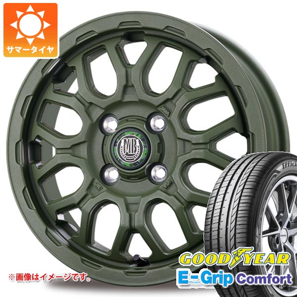 【タイヤ交換対象】サマータイヤ 165/55R14 72V グッドイヤー エフィシエントグリップコンフォート インターミラノ マッドバーン XR-800M ME 4.5-14 タイヤホイール4本セット