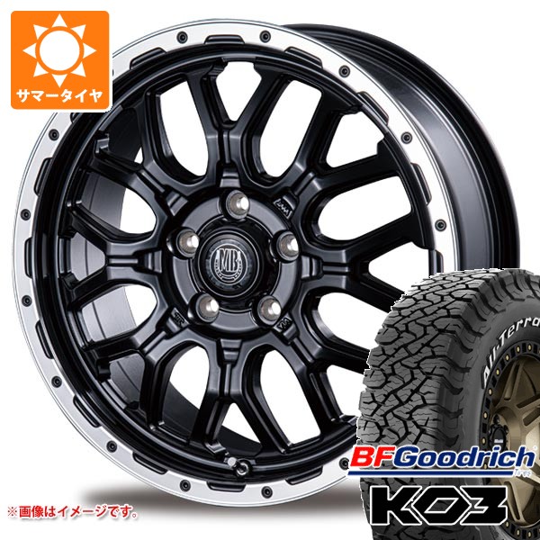 【タイヤ交換対象】トヨタ RAV4 50系用 サマータイヤ BFグッドリッチ オールテレーンT/A KO3 LT265/65R17 116/113S ホワイトレター インターミラノ マッドバーン XR-800M 7.0-17 タイヤホイール4本セット