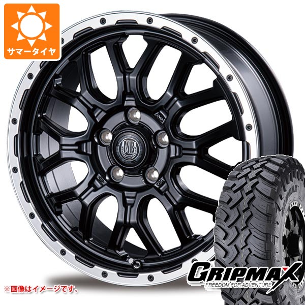 【タイヤ交換対象】ミツビシ デリカD5用 サマータイヤ グリップマックス マッドレイジ M/T LT235/70R16 106Q ホワイトレター インターミラノ マッドバーン XR-800M 6.5-16 タイヤホイール4本セット
