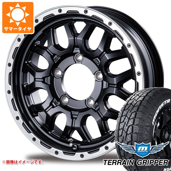【タイヤ交換対象】スズキ ジムニー用 サマータイヤ モンスタ テレーングリッパー 175/80R16 91S ホワイトレター インターミラノ マッドバーン XR-800M 5.5-16 タイヤホイール4本セット｜タイヤ１番