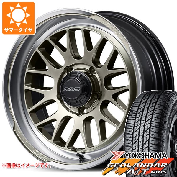 【タイヤ交換対象】5本セット スズキ ジムニーノマド JC74W用 サマータイヤ ヨコハマ ジオランダー A/T G015 LT225/75R16 115/112R アウトラインホワイトレター レイズ ホムラ 2x9L-RA 6.0-16 タイヤホイール5本セット