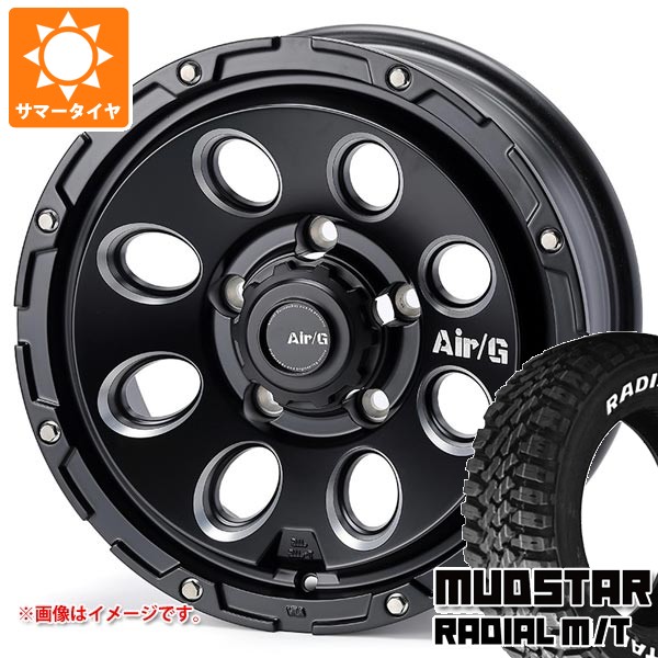【タイヤ交換対象】5本セット スズキ ジムニーノマド JC74W用 サマータイヤ マッドスター ラジアル M/T 215/70R16 100T ホワイトレター エアージー マッシヴ 6.0-16 タイヤホイール5本セット｜タイヤ１番
