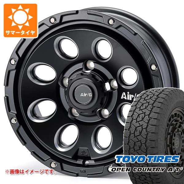 【タイヤ交換対象】5本セット スズキ ジムニーシエラ JB74W用 サマータイヤ トーヨー オープンカントリー A/T3 215/70R16 100T ブラックレター エアージー マッシヴ 6.0-16 タイヤホイール5本セット｜タイヤ１番 131,063円