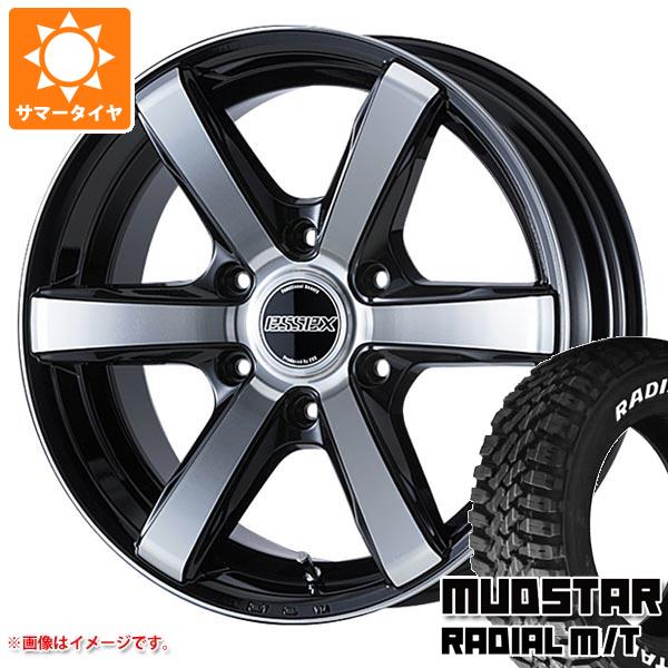 【タイヤ交換対象】ハイエース 200系用 サマータイヤ マッドスター ラジアル M/T 215/60R17C 109/107R ホワイトレター エセックス EC 6.5-17 タイヤホイール4本セット