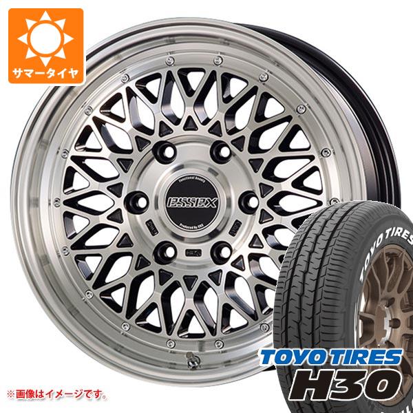 【タイヤ交換対象】トヨタ ハイエース 200系用 サマータイヤ トーヨー H30 215/65R16C 109/107R ホワイトレター エセックス ENCM 6.5-16 タイヤホイール4本セット