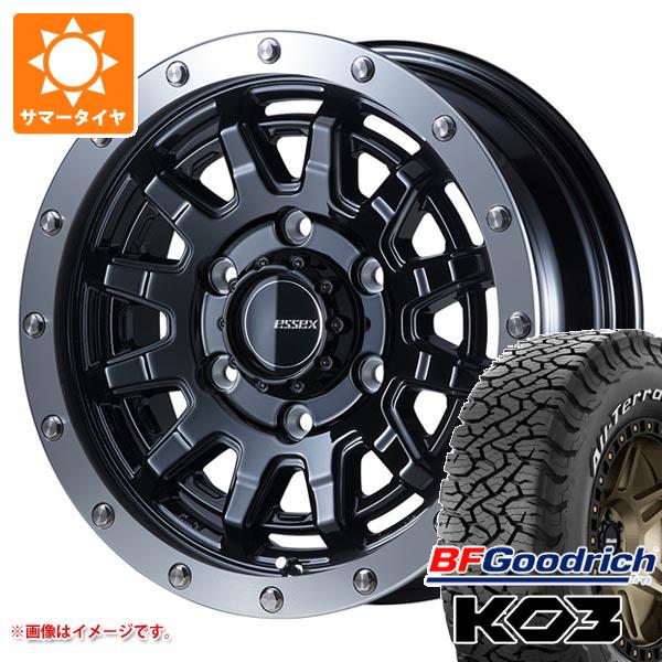 【タイヤ交換対象】ハイエース 200系用 2026年製 サマータイヤ BFグッドリッチ オールテレーンT/A KO3 LT215/70R16 100/97S ホワイトレター エセックス EX-16 6.5-16 タイヤホイール4本セット