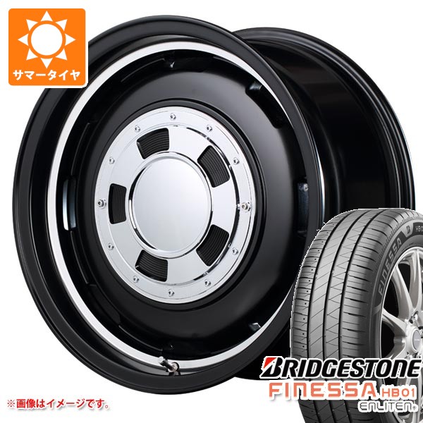 【タイヤ交換対象】サマータイヤ 165/65R15 81S ブリヂストン フィネッサ HB01 ガルシア シスコ 4.5-15 タイヤホイール4本セット|タイヤ1番
