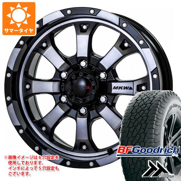 【タイヤ交換対象】サマータイヤ 265/65R17 112T BFグッドリッチ トレールテレーンT/A アウトラインホワイトレター MKW MK-46 8.0-17 タイヤホイール4本セット