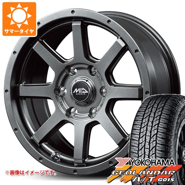 【タイヤ交換対象】サマータイヤ 285/70R17 117T ヨコハマ ジオランダー A/T G015 アウトラインホワイトレター ロードマックス マッドライダー 7.5-17 タイヤホイール4本セット|タイヤ1番
