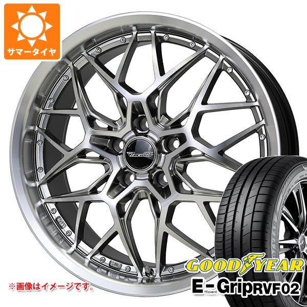 【タイヤ交換対象】サマータイヤ 245/35R20 95W XL グッドイヤー エフィシエントグリップ RVF02 プレシャス アスト M5 8.5-20 タイヤホイール4本セット