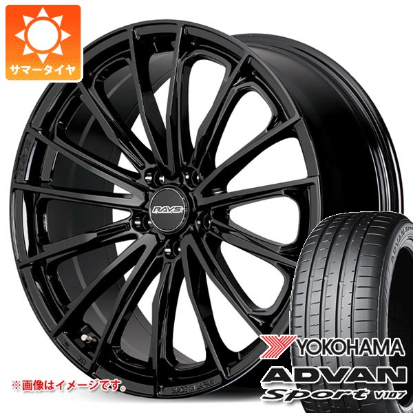 【タイヤ交換対象】トヨタ 40系アルファード用 サマータイヤ ヨコハマ アドバンスポーツV107 245/45R20 103Y XL V107A レイズ RS ヴォウジェ SE 8.5-20 タイヤホイール4本セット|タイヤ1番