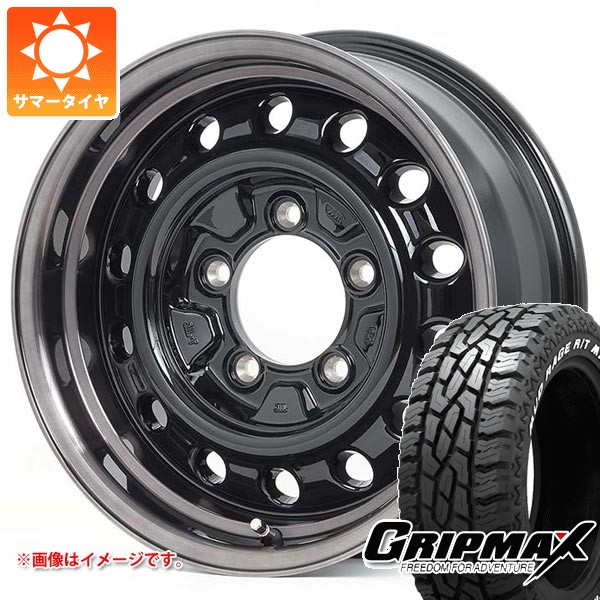 【タイヤ交換対象】5本セット スズキ ジムニー JB64W用 サマータイヤ グリップマックス マッドレイジ R/T MAX LT215/70R16 100/97R ホワイトレター アピオ ワイルドボア D 5.5-16 タイヤホイール5本セット